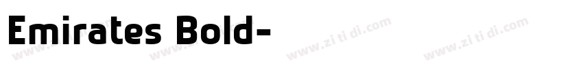 Emirates Bold字体转换